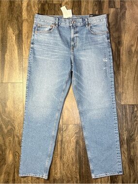 NWT American Eagle Straight Jeans Womens 36x30.5 High Rise Stretch Denim